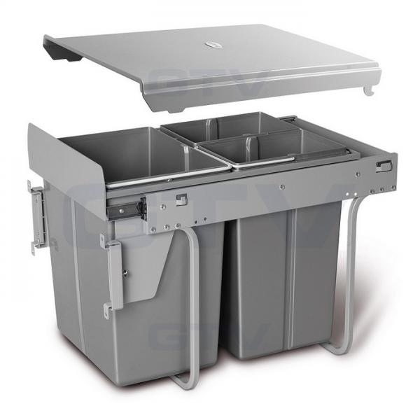 Mülltrennsystem mit Frontauszugsystem - Schrankbreite 400mm - 600mm