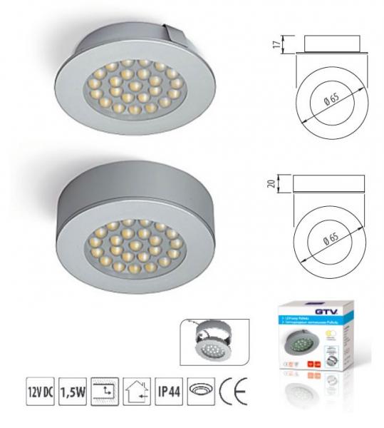 LED Strahler Palleda Chrome Effekt Kaltweiß