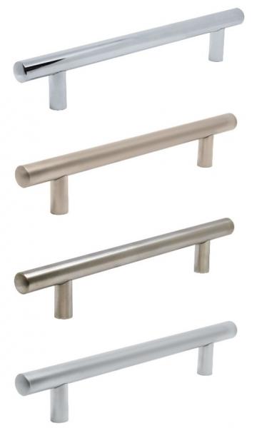 Reling RE-10 Aluminium - Chrom - Edelstahl - Satin - Lochabstand 96mm - 800mm