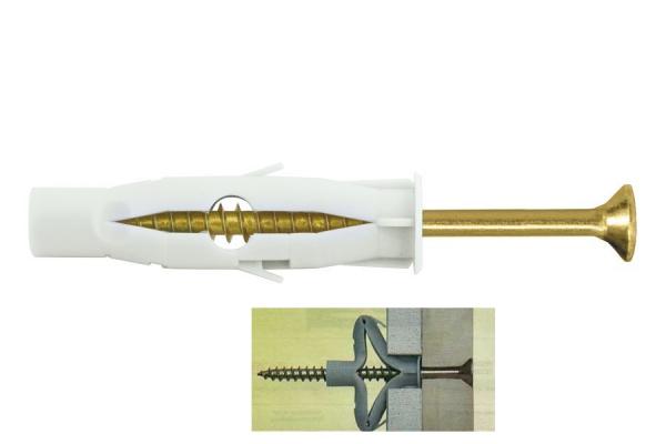 Universaldübel mit Schraube 10x100, 100 Stück