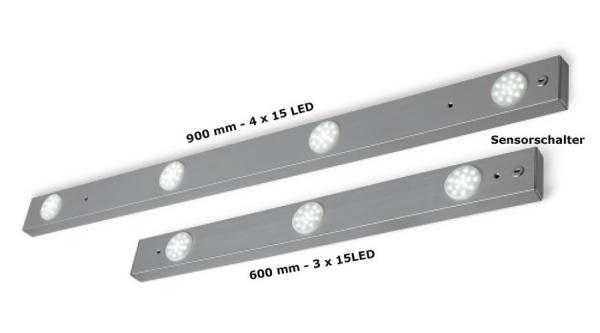 LED Unterbauleuchte Rota 900 mm 4x15 LEDs mit Sensorschalter