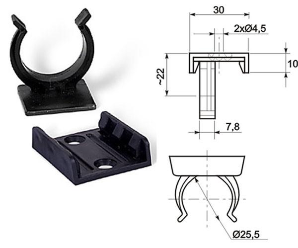 Kunststoff Clip Set - 2 Teile