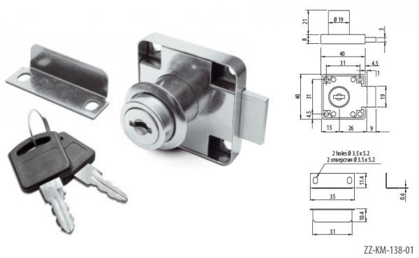 Aufschraubschloss / Kasten Aufschraubschloss