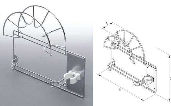 Staubsaugerzubehörhalter MINI silber