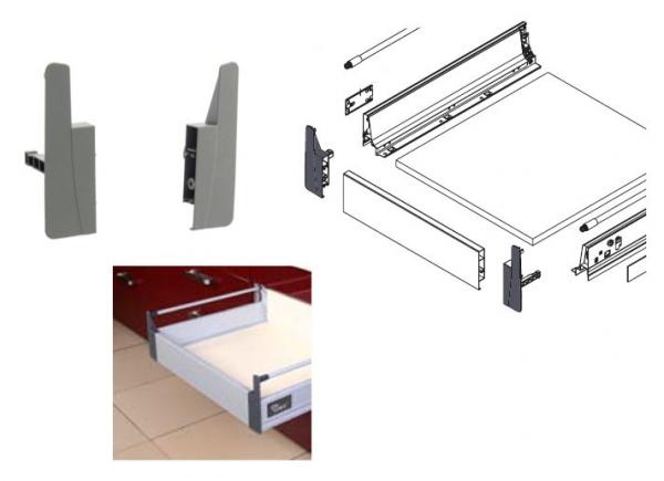 Frontbefestigungsset-Blendenhalter für Modernbox B