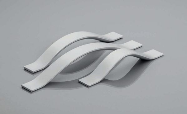 Möbelgriff UA-319 Aluminium - Lochabstand 96mm - 160mm