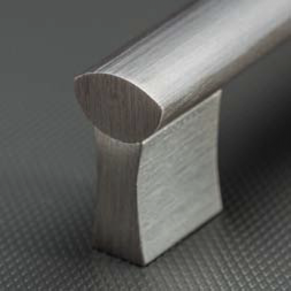 Möbelgriff UA-B311 Aluminium - Chrom - Edelstahloptik ** - Schwarz - Lochabstand 96mm - 480mm