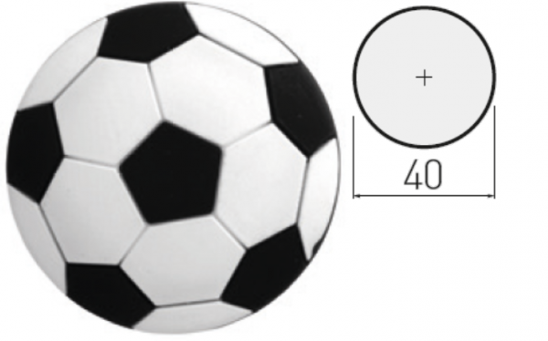 Möbelgriff Ball / Fussball - Serie KID-Play