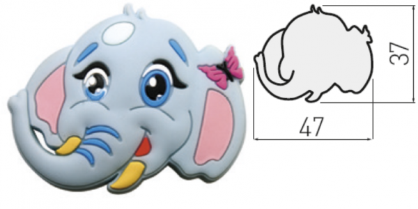 Möbelgriff Elefant - Serie KID-Wild