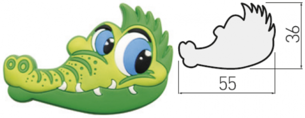 Möbelgriff Krokodil - Serie KID-Wild