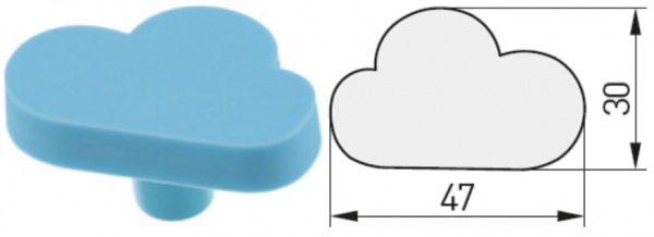 Möbelgriff Wolke / Cloud - Serie KID