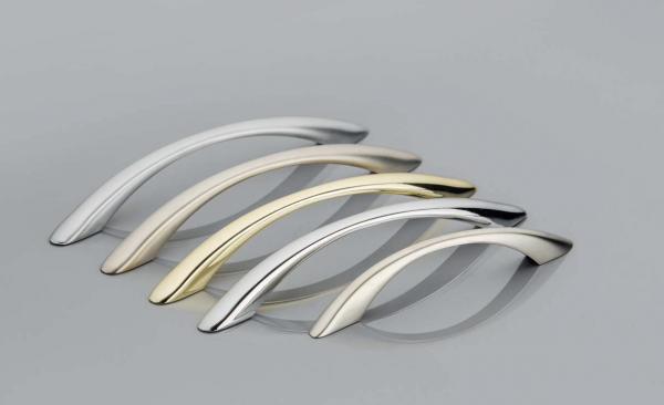 Möbelgriff UZ-4 Aluminium - Chrom - Satin - Messing - Lochabstand 96mm - 128mm