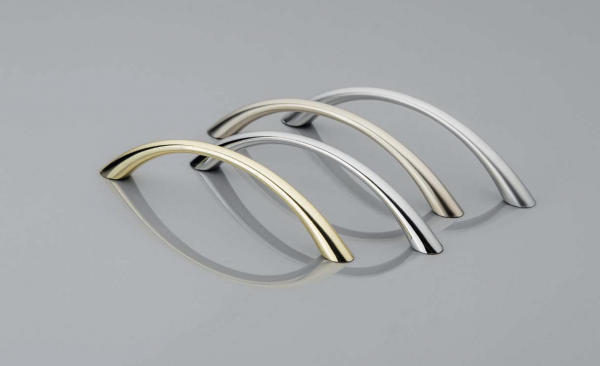 Möbelgriff UZ-07 Aluminium - Chrom - Messing - Satin - Lochabstand 96mm