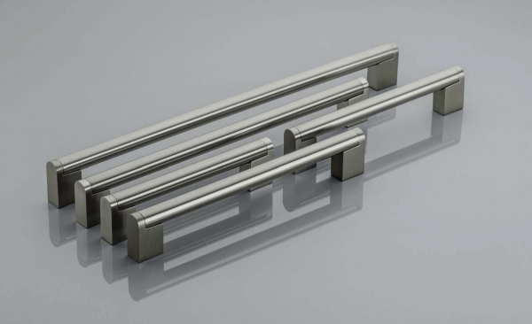 Möbelgriff UZ-336 Edelstahloptik - Lochabstand 128mm - 480mm