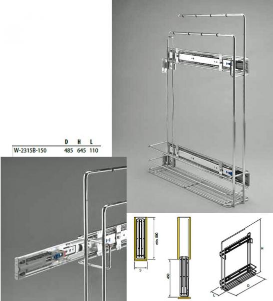 Handtuchhalter 150mm silber
