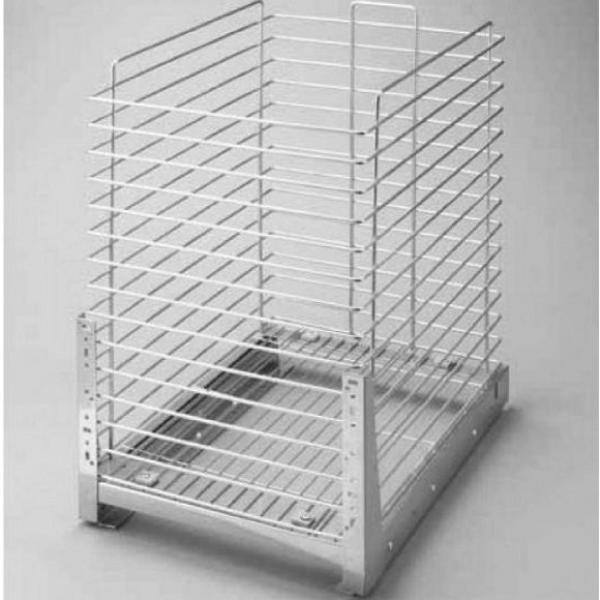 Wäschekorb - Schrankbreite 300mm - 500mm - Farbe weiss, silber, grau oder chrom