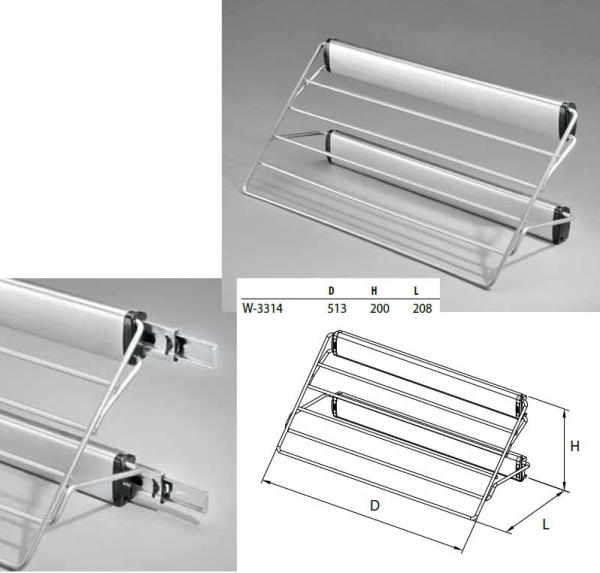 Ausziehbarer Hosenhalter Ausziehhalter Kleidunghalter R und L Montage Rockhalter