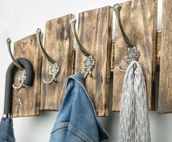 Kleiderhaken - Rustikal Doppelhaken