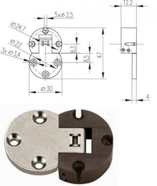 Klappenscharnier ZW-614