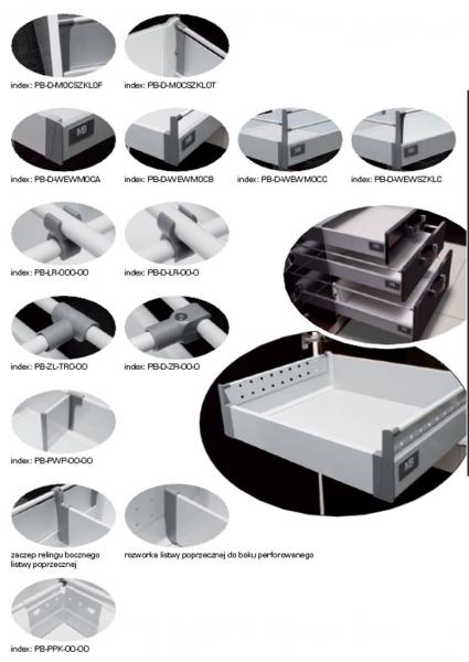 Modern Box / MBox - Seitenwand für Typ B C - Höhe 70mm oder 130 - Set = 2 Stück