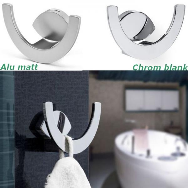 Doppelhaken Handtuchhaken Z-5426 Alu matt