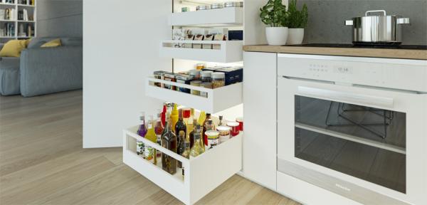 Schublade Axis Pro - Typ A, B, C, D in Tiefe  300mm - 550mm