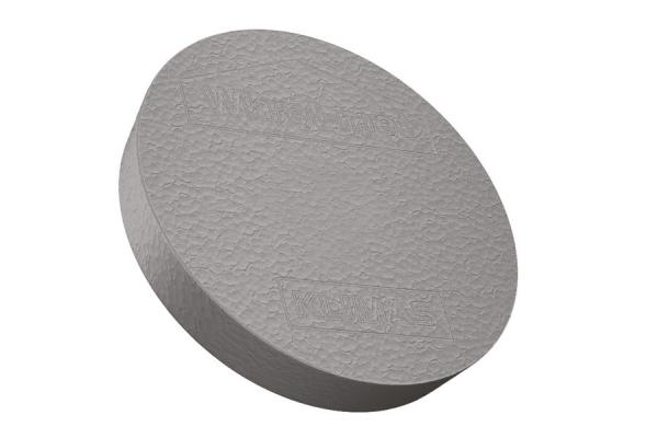 Styropor Abdeckkappen für Tellerdübel grau, 50Stück