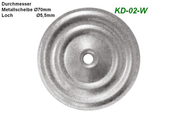 Metallscheibe Ø70 und 5,5mm Loch , 100Stück