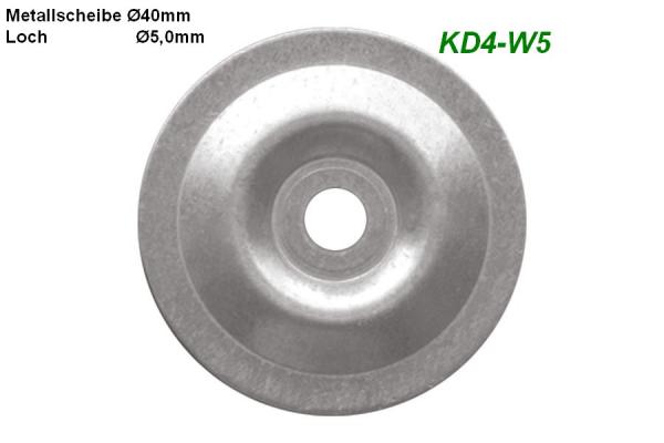 Metallscheibe Ø40 und 5,0mm Loch, 100Stück