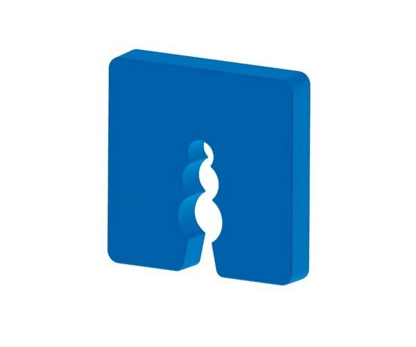 Abstandhalter Dicke 8 mm Blau, 50Stück