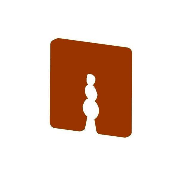 Abstandhalter Dicke 2 mm Braun, 50Stück