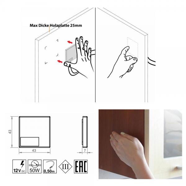 Induktionsschalter bis 25mm Wanddicke