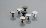 Möbelknopf UDINE Aluminium - Chrom - Edelstahloptik - Satin - Schwarz Matt - Schwarzchrom - Weiss Matt