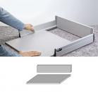 Boden und Rückwand für Metalbox 150x450mm für 40cm breite Schrank
