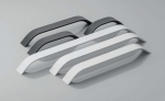 Möbelgriff UA-337 Aluminium - Schwarz - Lochabstand 96mm - 320mm