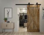 Schiebetür / Laufschiene für Holztür 200cm Soft Close