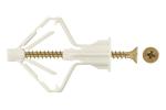 Rigips-Spreizdübel / Hohlraumdübel mit Schraube,100Stück